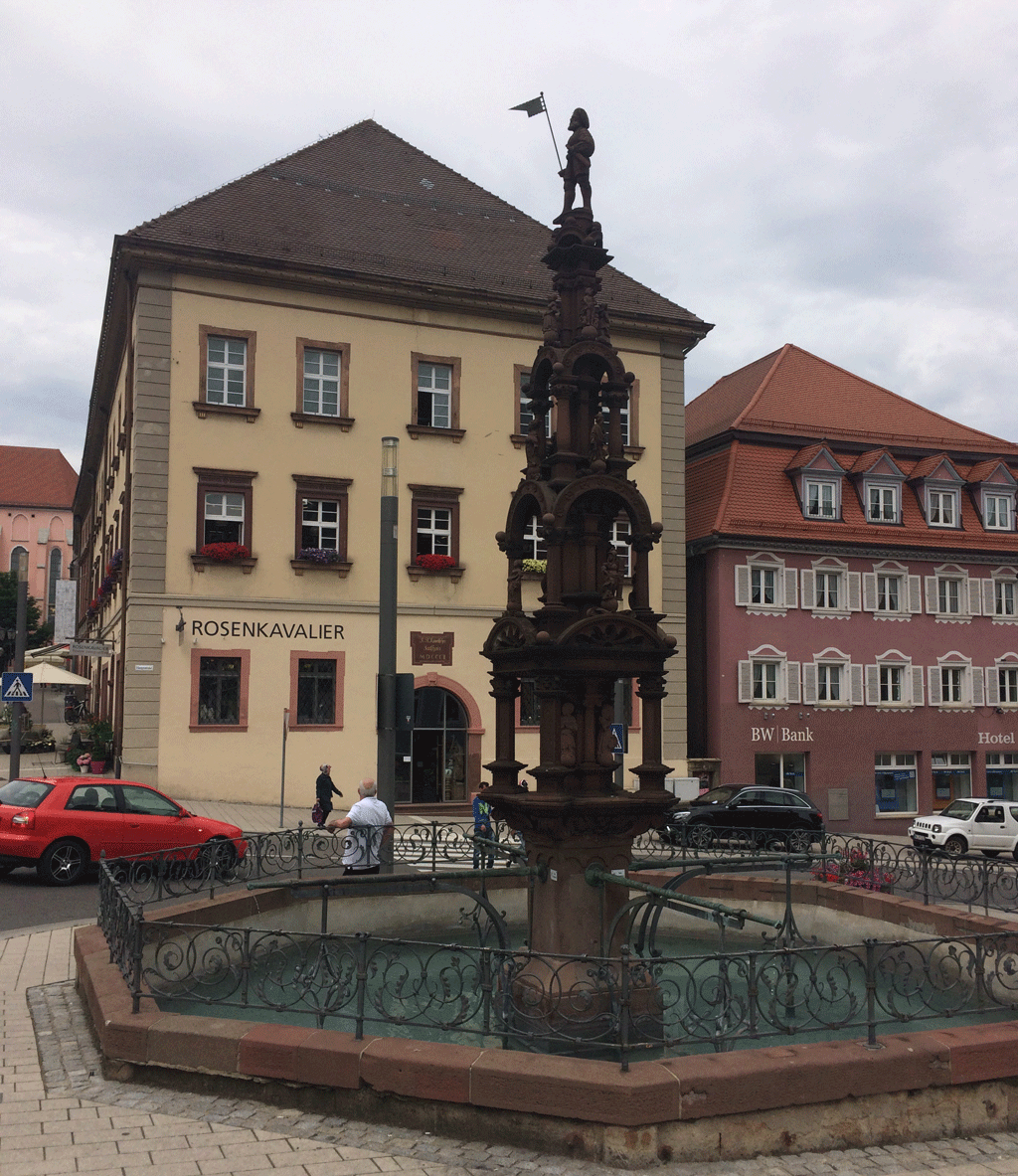 The second fountain in the main street