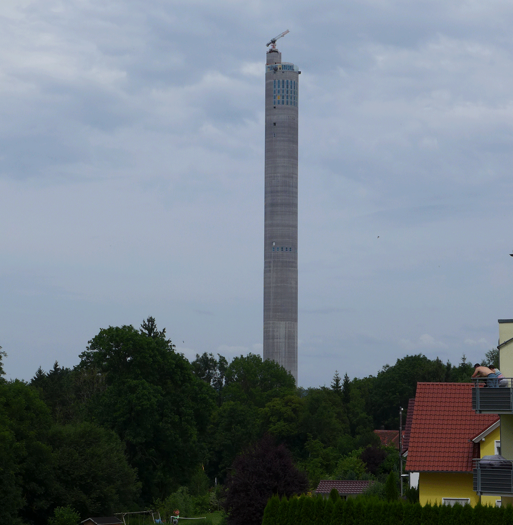 The "Tower of Light" test tower just outside Rottweil