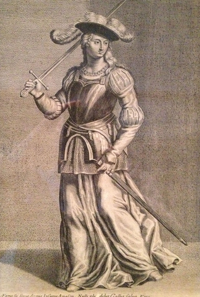 Joan of Arc no longer disguised as a boy