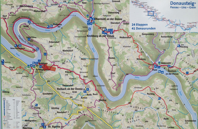 The S-bend is on the left of the map