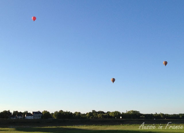 Three air balloons near Chaumont