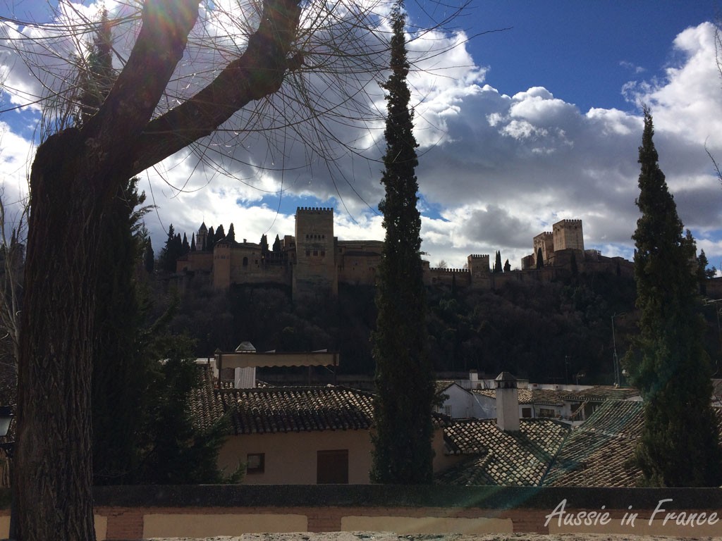 One of the many views of the Alhambra from the Albaicin quarter