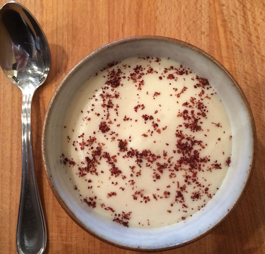 Parsnip bechamel mousse