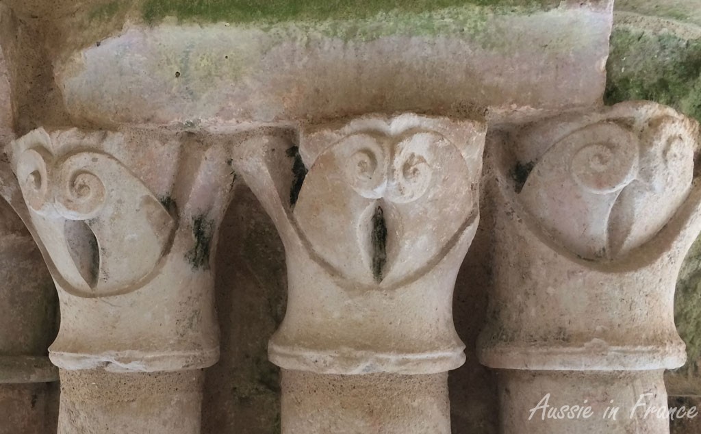 The very amusing capitals in the cloisters
