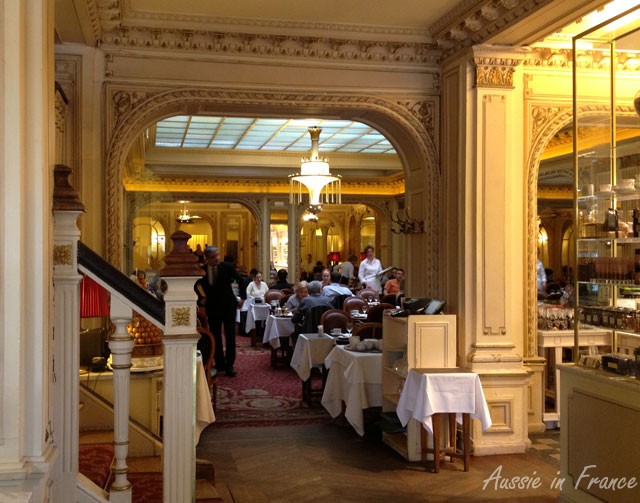 Entrance to Angelina's on rue de Rivoli