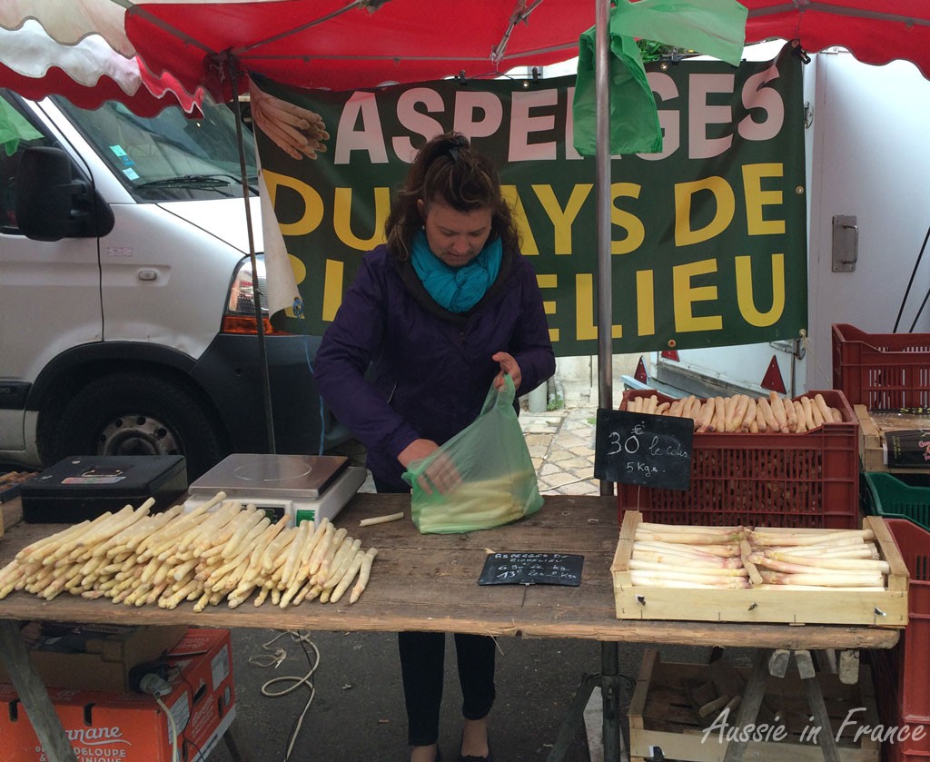 Specialised asparagus sellers appear in season