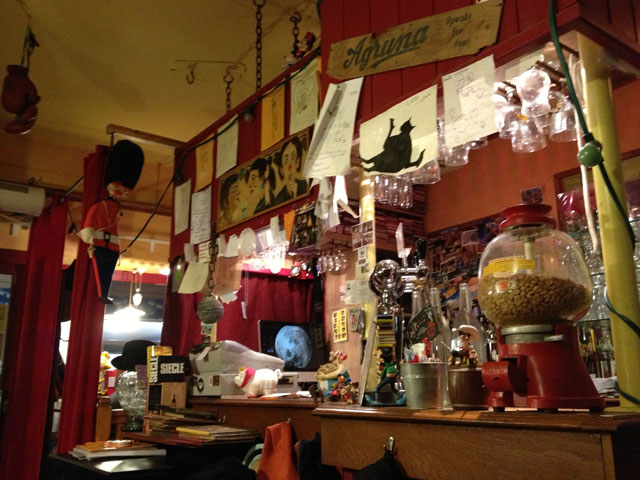 The very eclectic interior of Au Coin d'Table