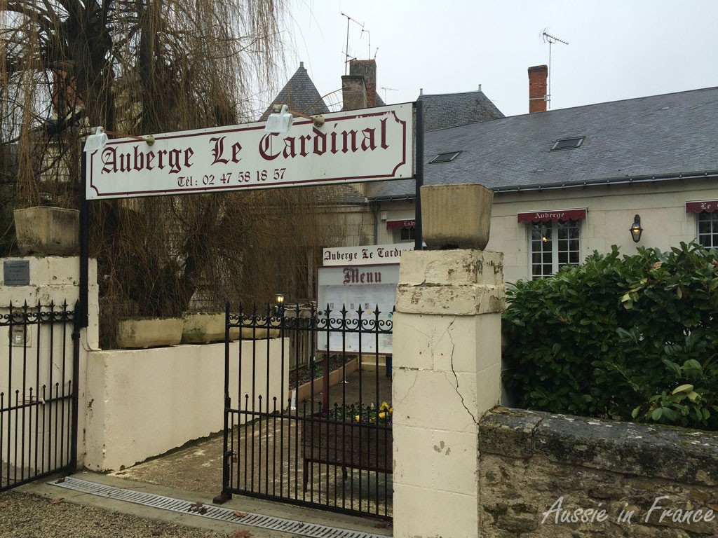 Auberge Le Cardinal in Richelieu where we had lunch