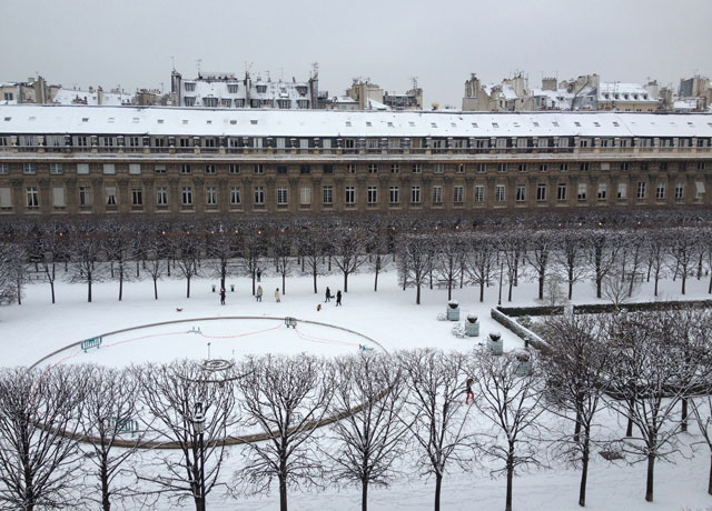 View from our balcony in the Palais Royal