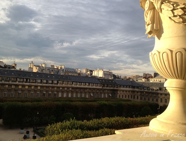 A view from our balcony in the centre of Paris