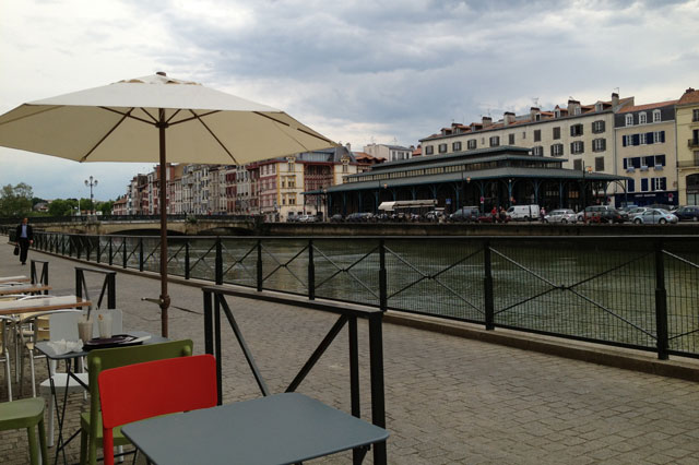 On the quayside in Bayonne