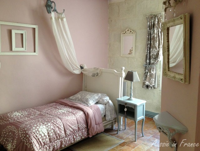 Our bedroom consisted of four separate rooms - single bed, a double bed, a cot and a bathroom but this room had the most typical decoration