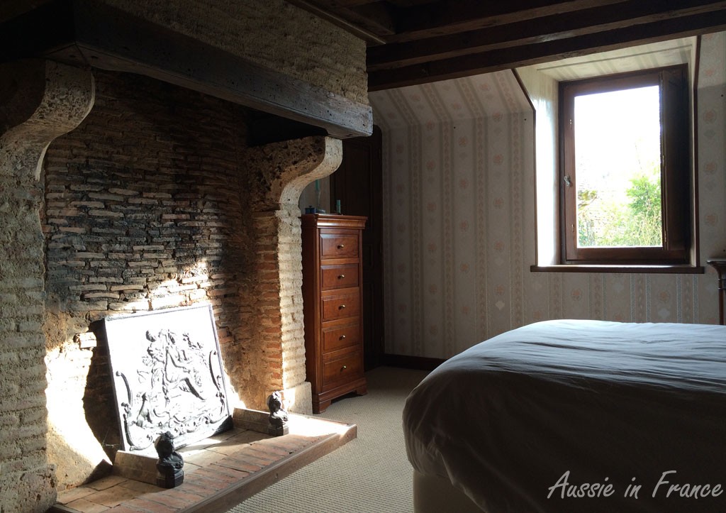 Bright sunshine in our bedroom - after we open the shutters!