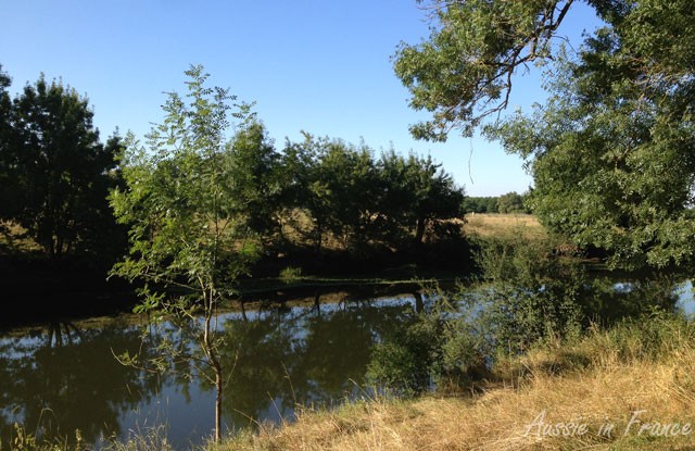 Beuvron River from the cycle path between Chaumont and Candé