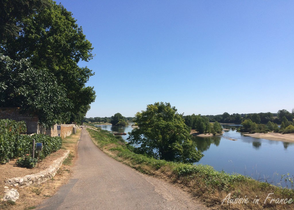 The bike path just before the ferry