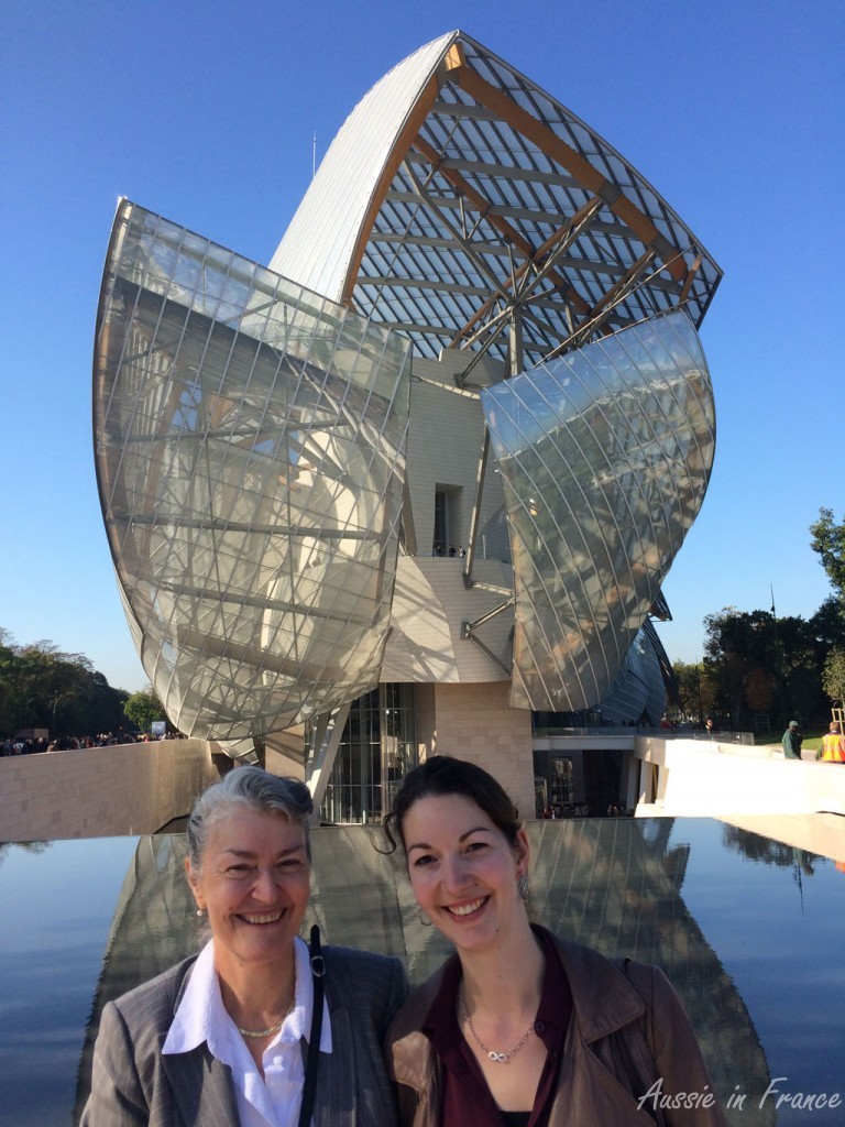 With Black Cat on the opening day of the Louis Vuitton Foundation in Paris