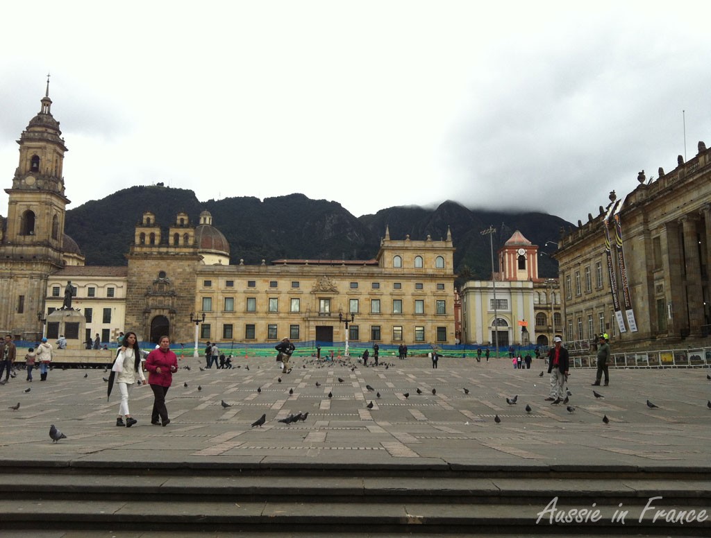 One of the main squares in Bogota