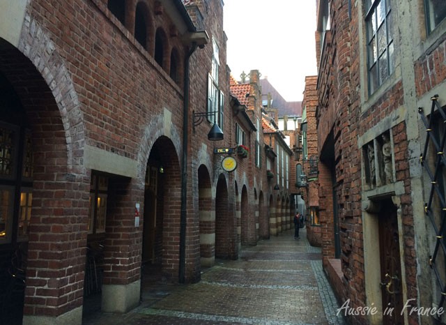 Böttcherstrasse in Bremen with its art nouveau architecture