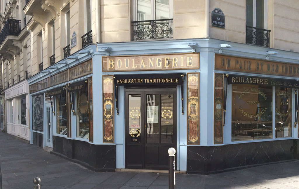 The highly recommended bakery on rue Yves Toudic
