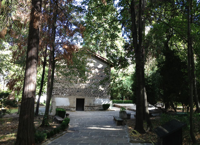 The leafy approach to Boyana Church