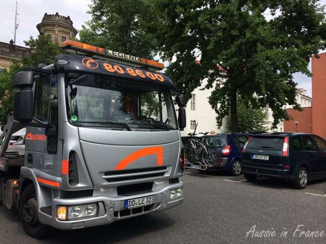 The breakdown truck - German only