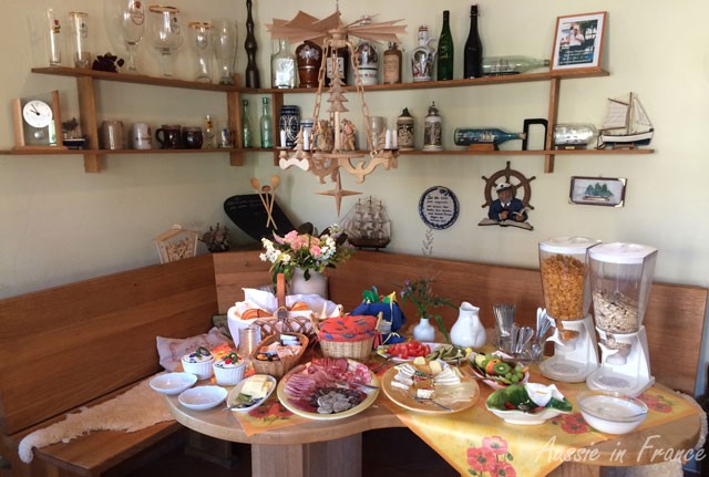 Breakfast at Elbklause, the best yet, according to Jean Michel