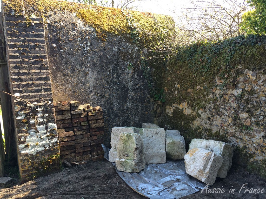 Jean Michel organises the stones into different types.