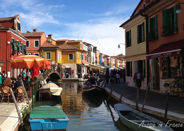 One of the canals in Burano