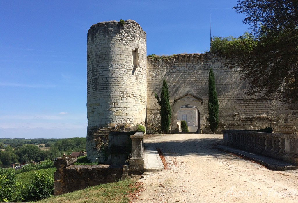 The entrance to the château
