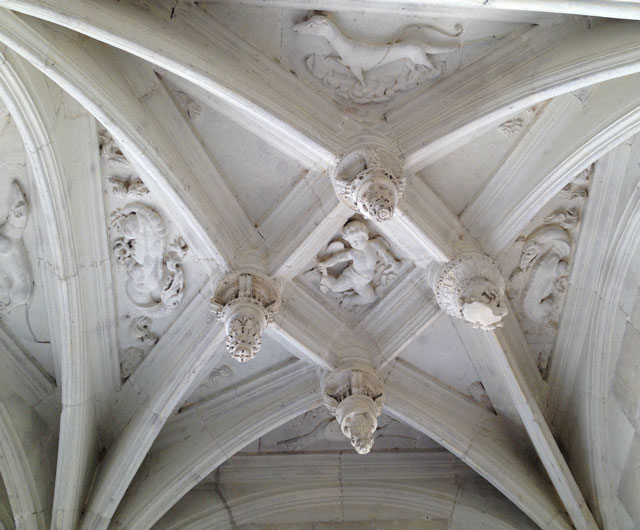 One of the ceilings over the main staircase
