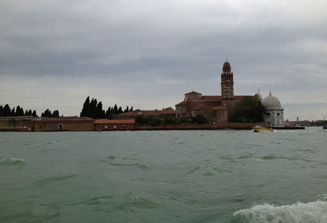 San Michele Cemetary on an island just opposite Venicei 