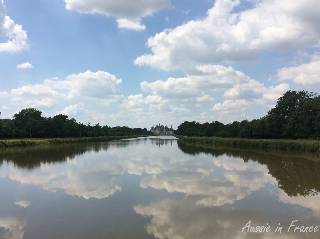 Chambord from the little bridge at the end of the Grand Canal