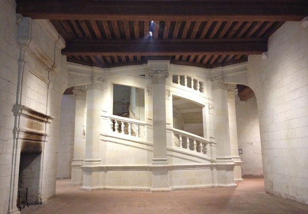 Double staircase in Château de Chambord