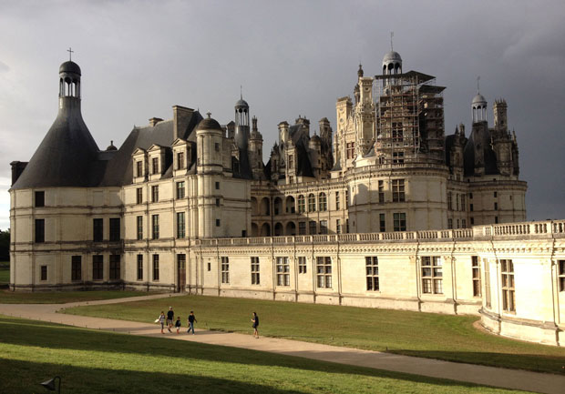 Château de Chambord after a summer downpour