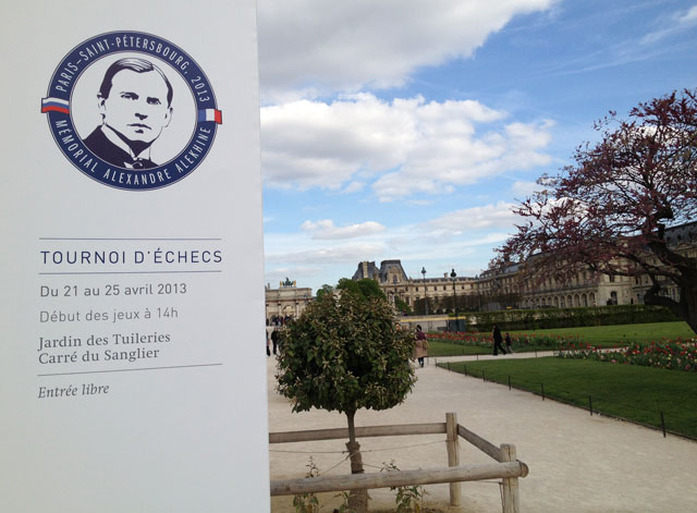 Chess tournament in Carré des Sangliers in the Tuileries Gardens