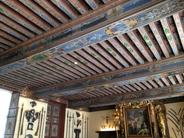 Painted ceiling in Cheverny