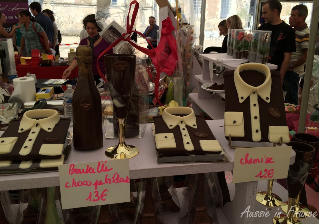 Chocolate shirts, bottles and glasses
