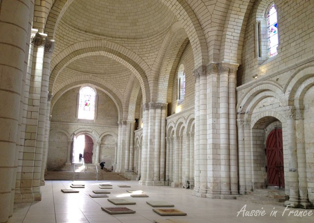 Inside the abbey church