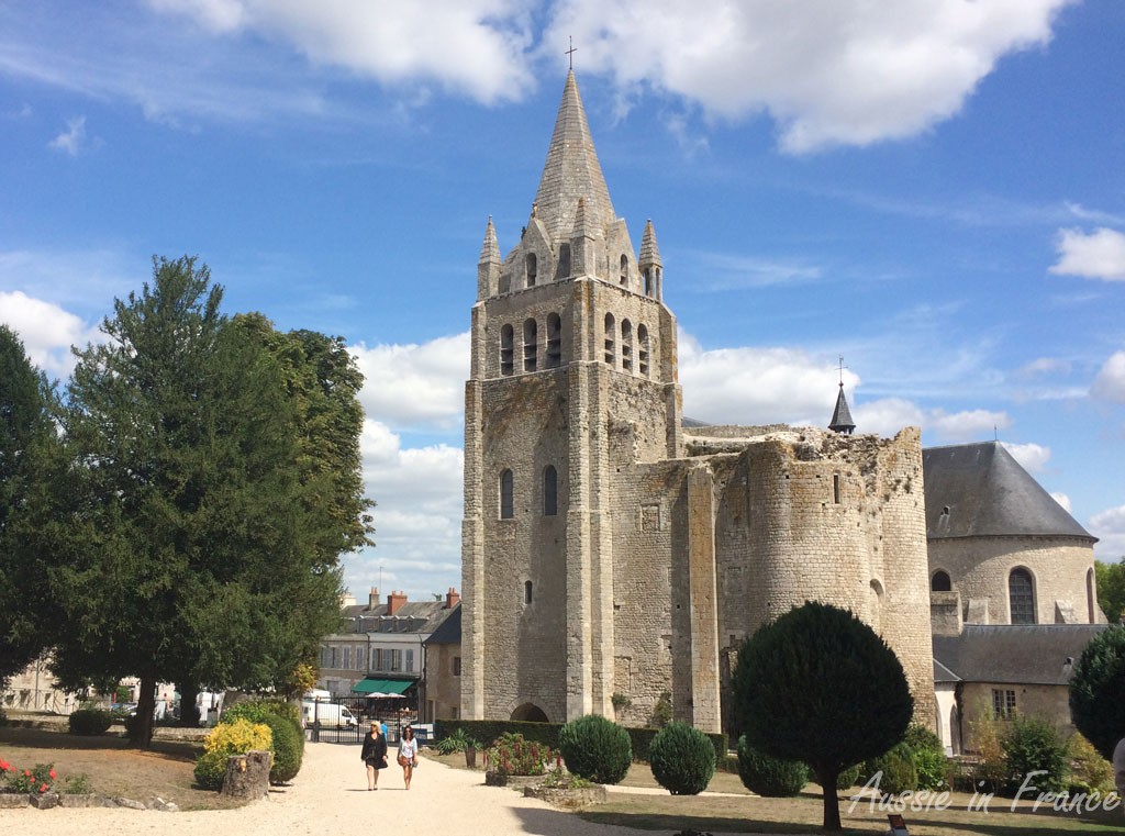 The church tower in Meung seen from the grounds of the castle