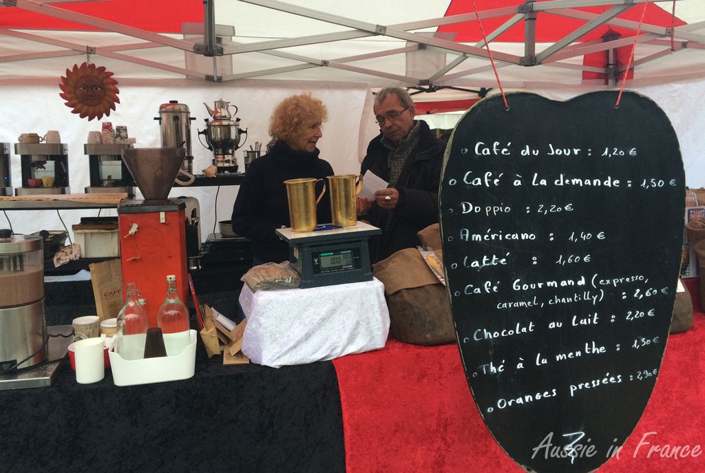 The red & black coffee stall
