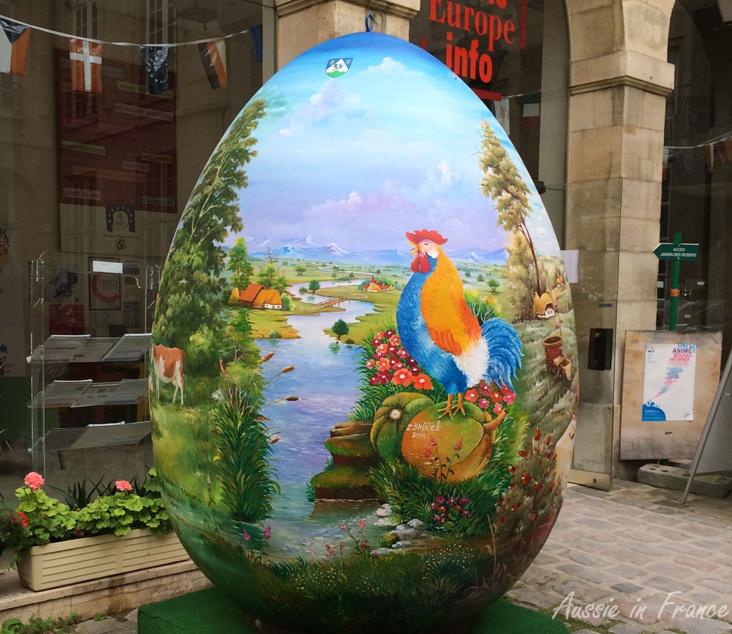 Giant Easter Egg at the Maison de l'Europe in rue des Francs Bourgeois