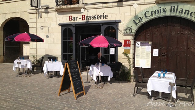 Terrace at La Croix Blanche