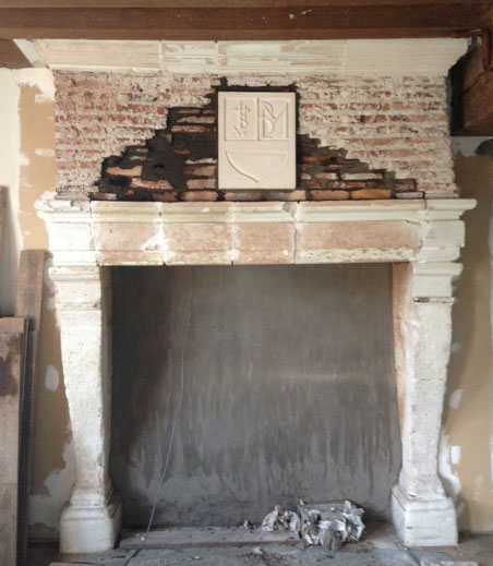 Current state of upstairs fireplace