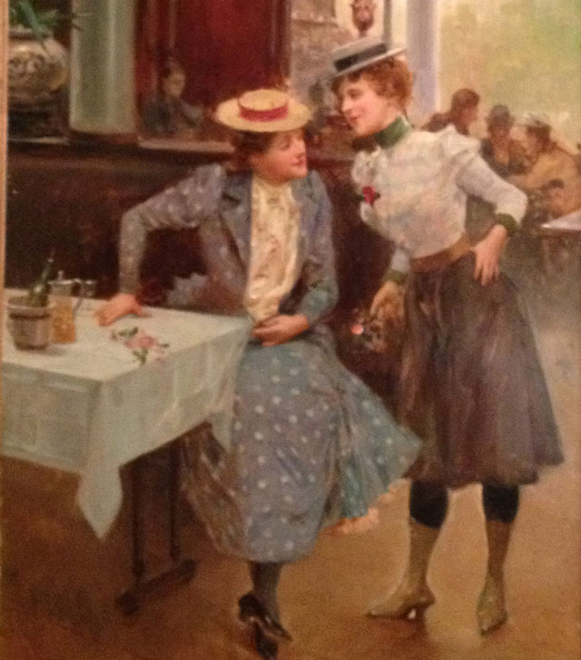I was surprised the skirts were so short - they're cyclists!