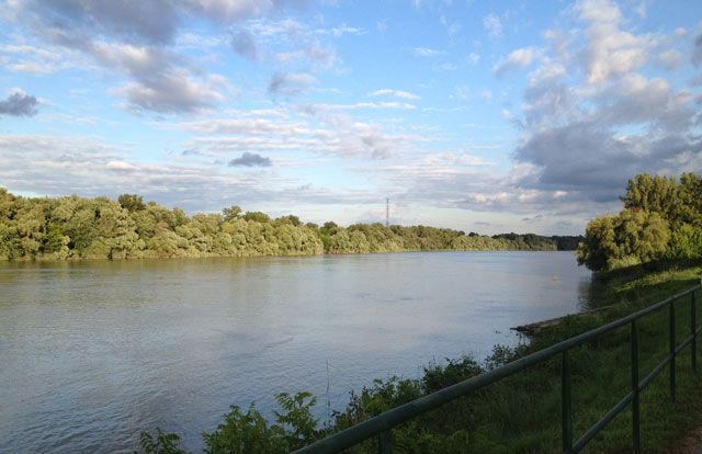 The Danube at sunset