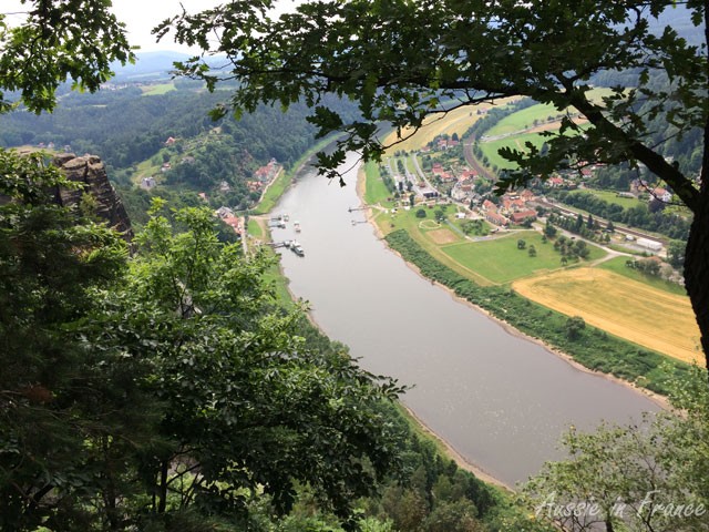 The Elbe from Bastei Rocks