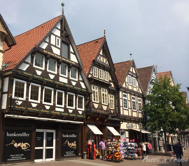 Painted façades in Celle