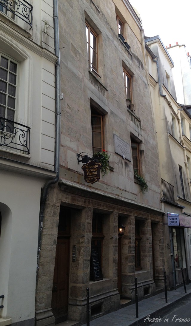 Nicolas Flamel's house at 51, rue Montmorency, the oldest known house in Paris, dated 1407