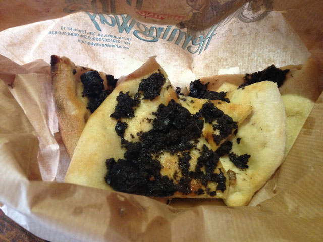 Focaccia and spinach