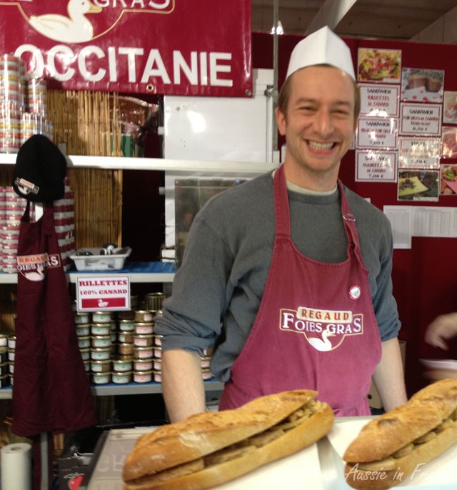 Foie gras sandwiches